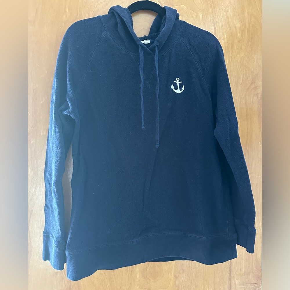 J.Crew anchor pop over hoodie, size XL